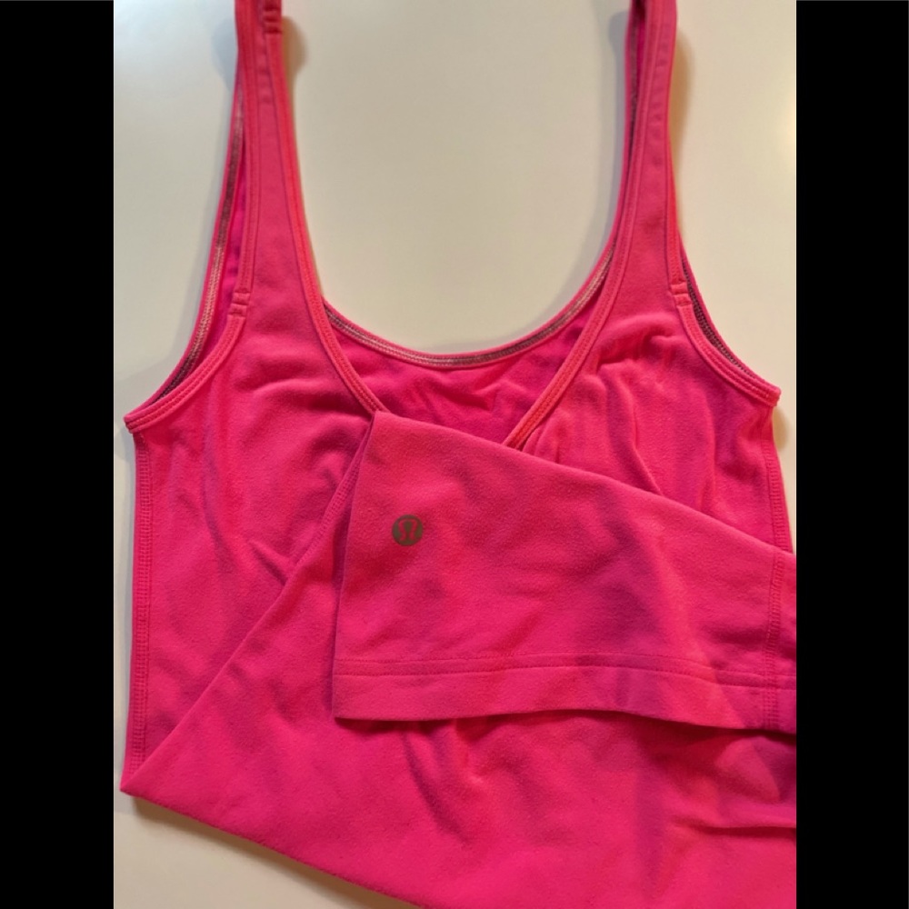 Lululemon Pink Ruched Tank - Picture 3 of 3